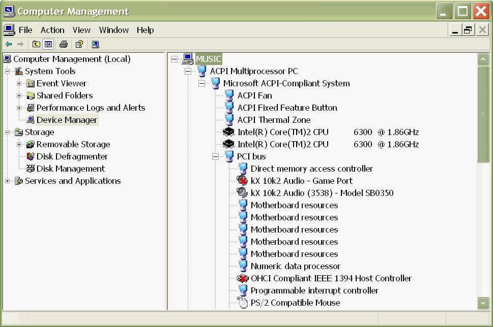  select ACPI Multiprocessor PC > Microsoft ACPI-Compliant System > PCI 